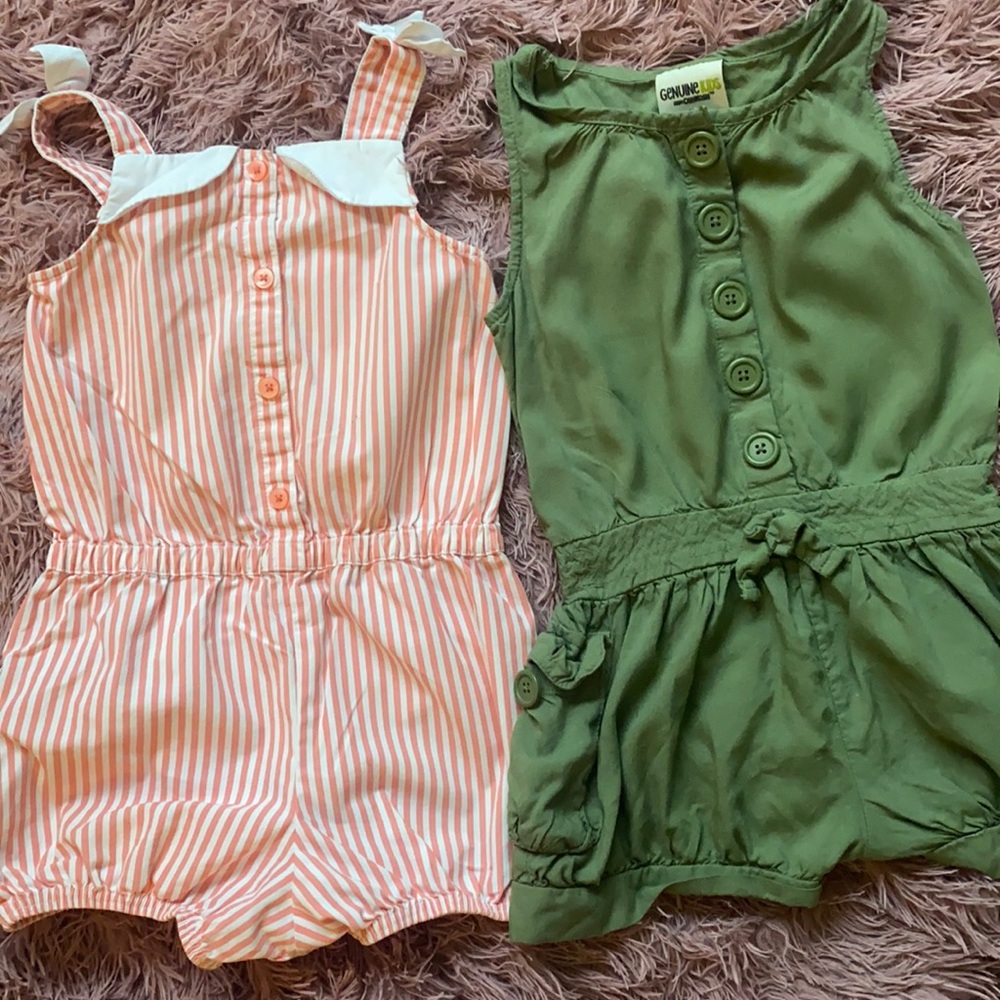 Girls 5T and 4T rompers